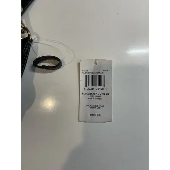 Coach CE563 Morgan Shoulder Bag Crossbody Colorblock Signature With Rivets - Picture 10 of 11